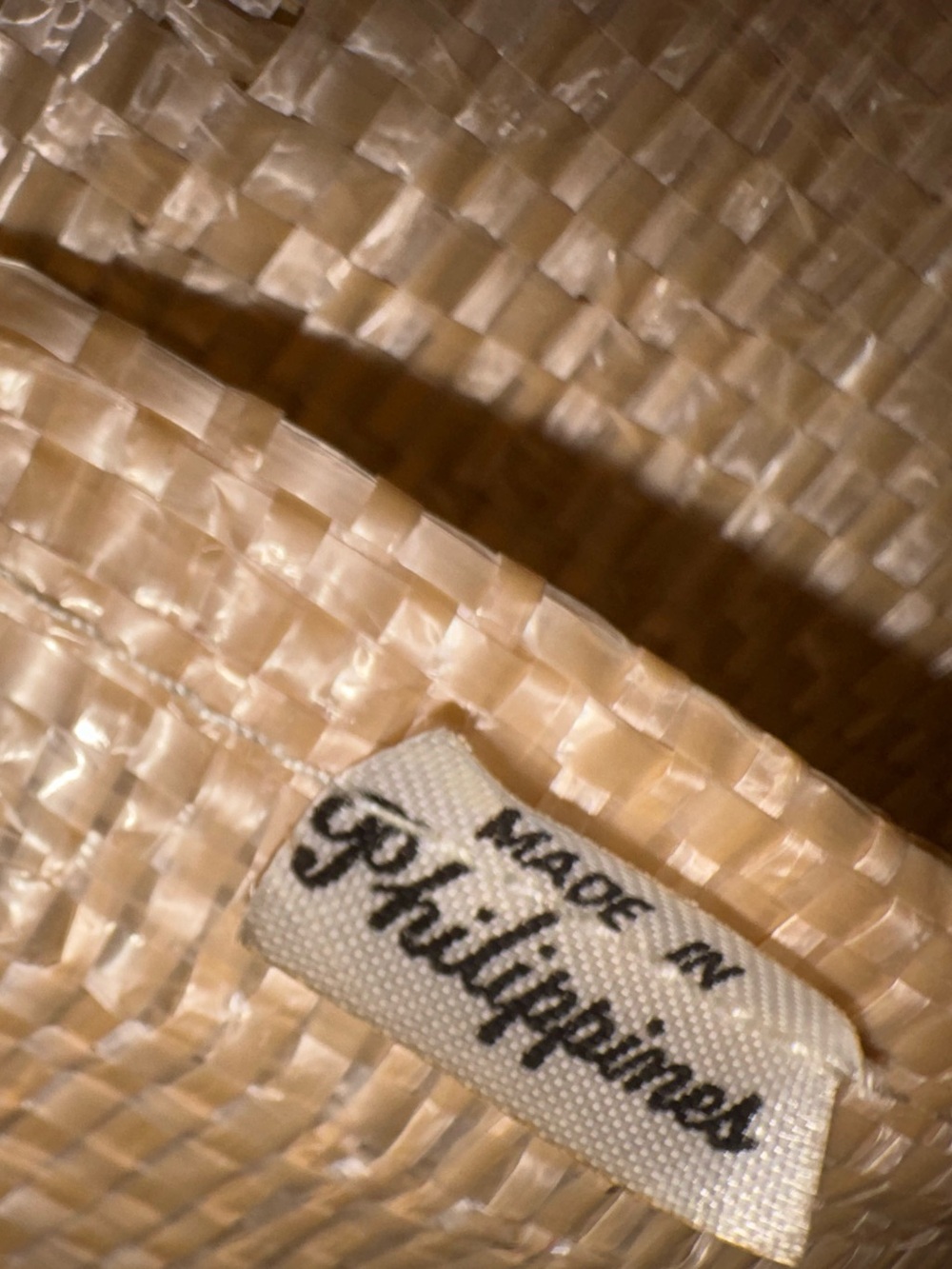 Summer is Here!! Hawaii Woven Palm Accent Beige Tote Bag. - Picture 7 of 8